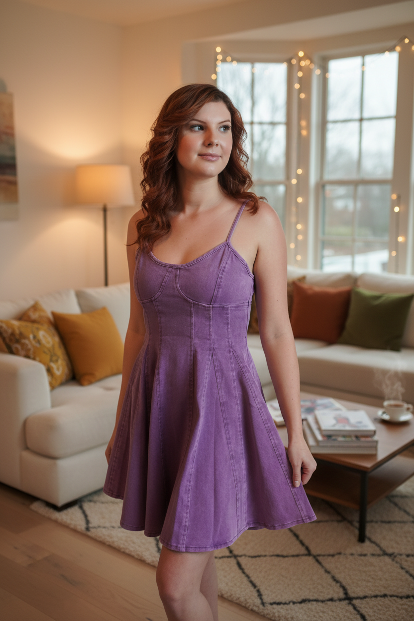A-Line Dress - Living room 2